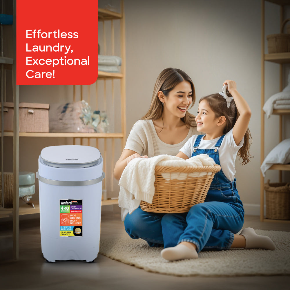 Sanford SF831W washing machine tub interior and capacity detail