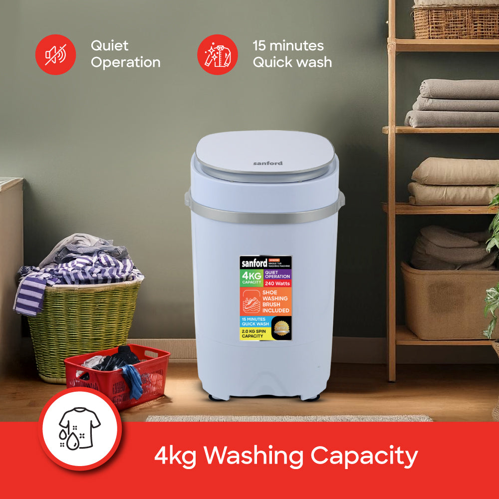 Sanford SF831W 4kg washer control panel and timer close-up