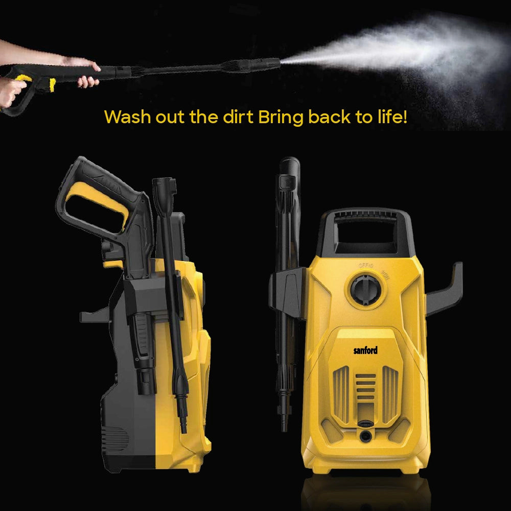 Sanford High Pressure Washer 1200W with 90 Bar Power for Home and Car Cleaning - SF8503HPW Sanford KSA