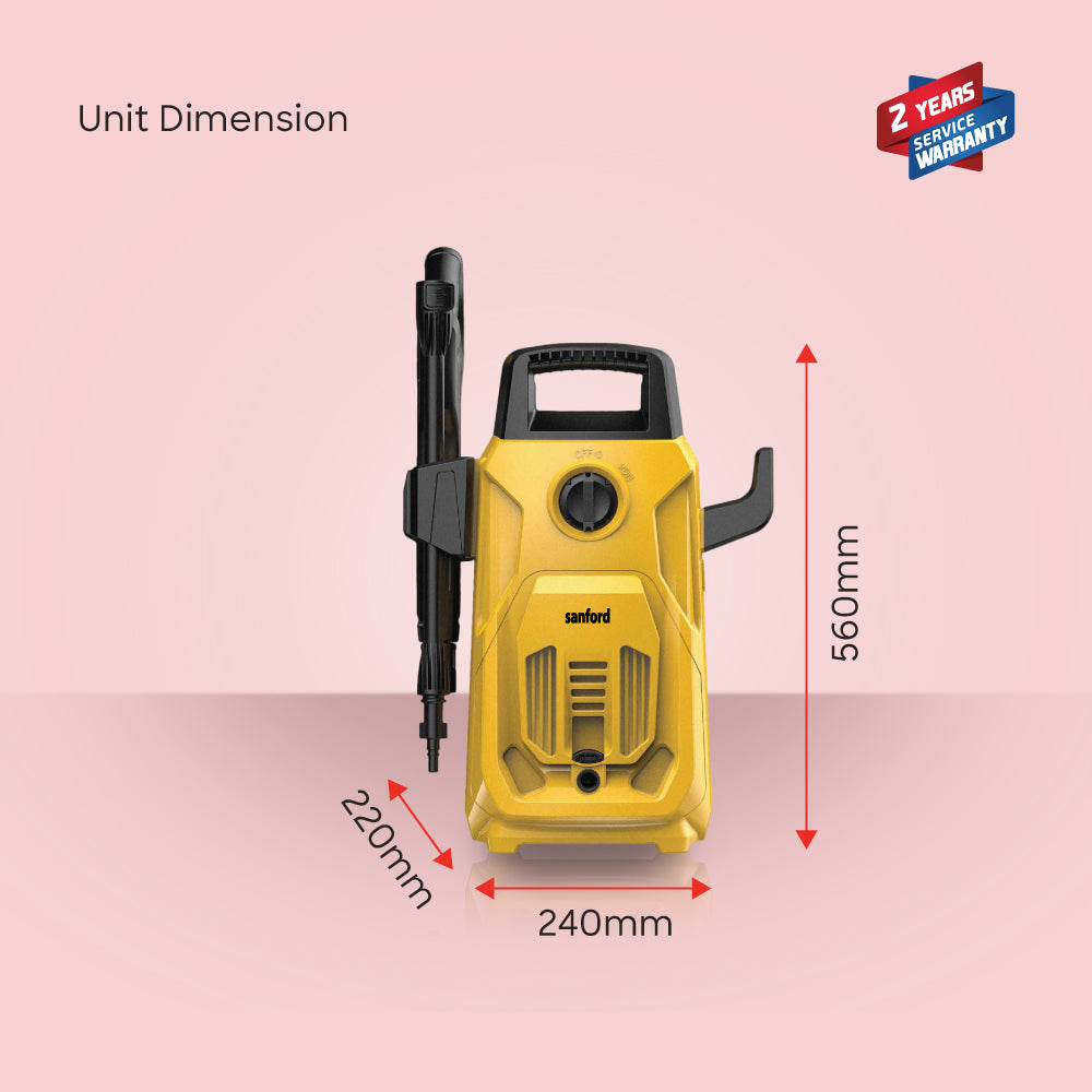 Sanford SF8503HPW high pressure washer in use demonstration