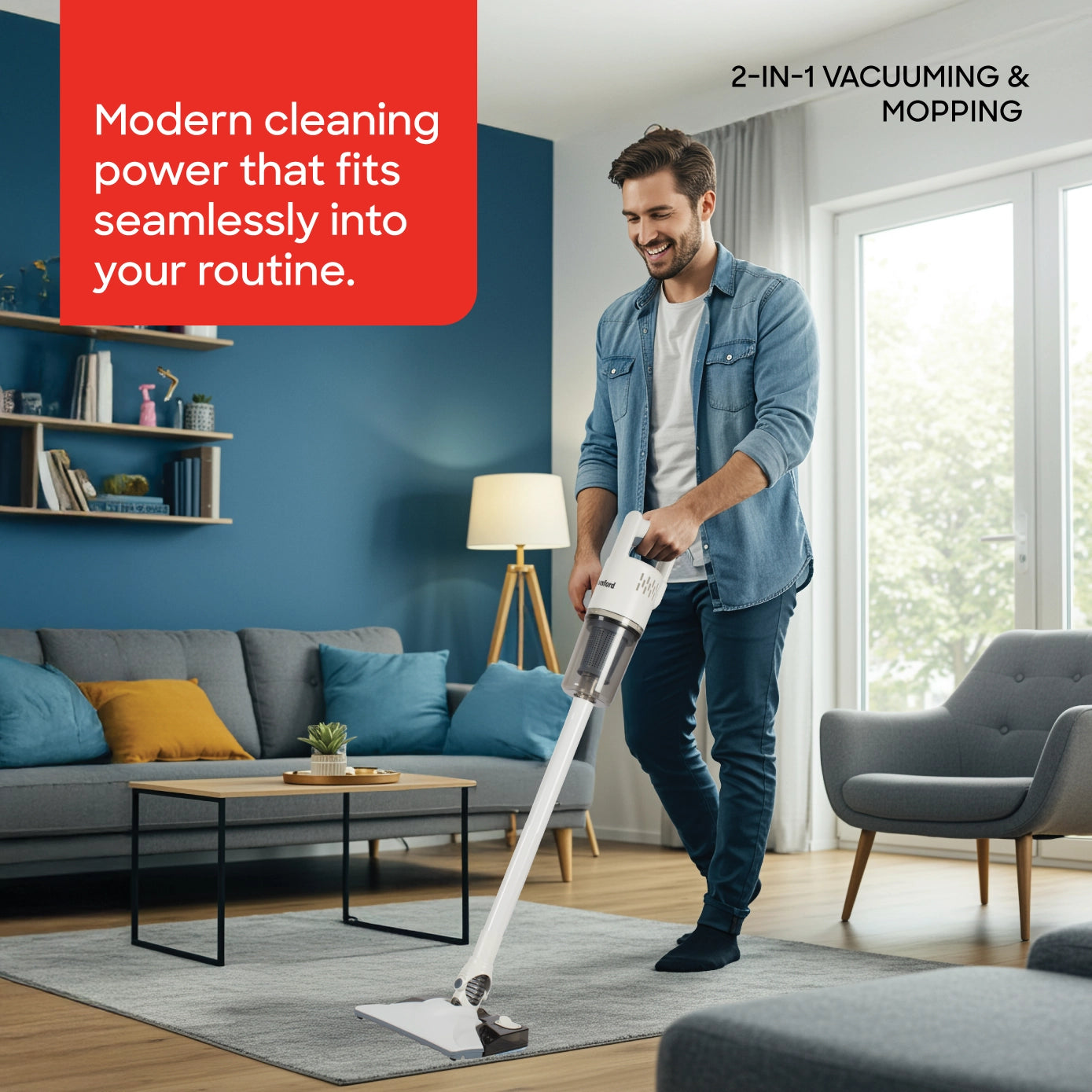 Sanford Vacuum Cleaner 2in1 600W Vacuum & Mopping - SF876VC Sanford KSA
