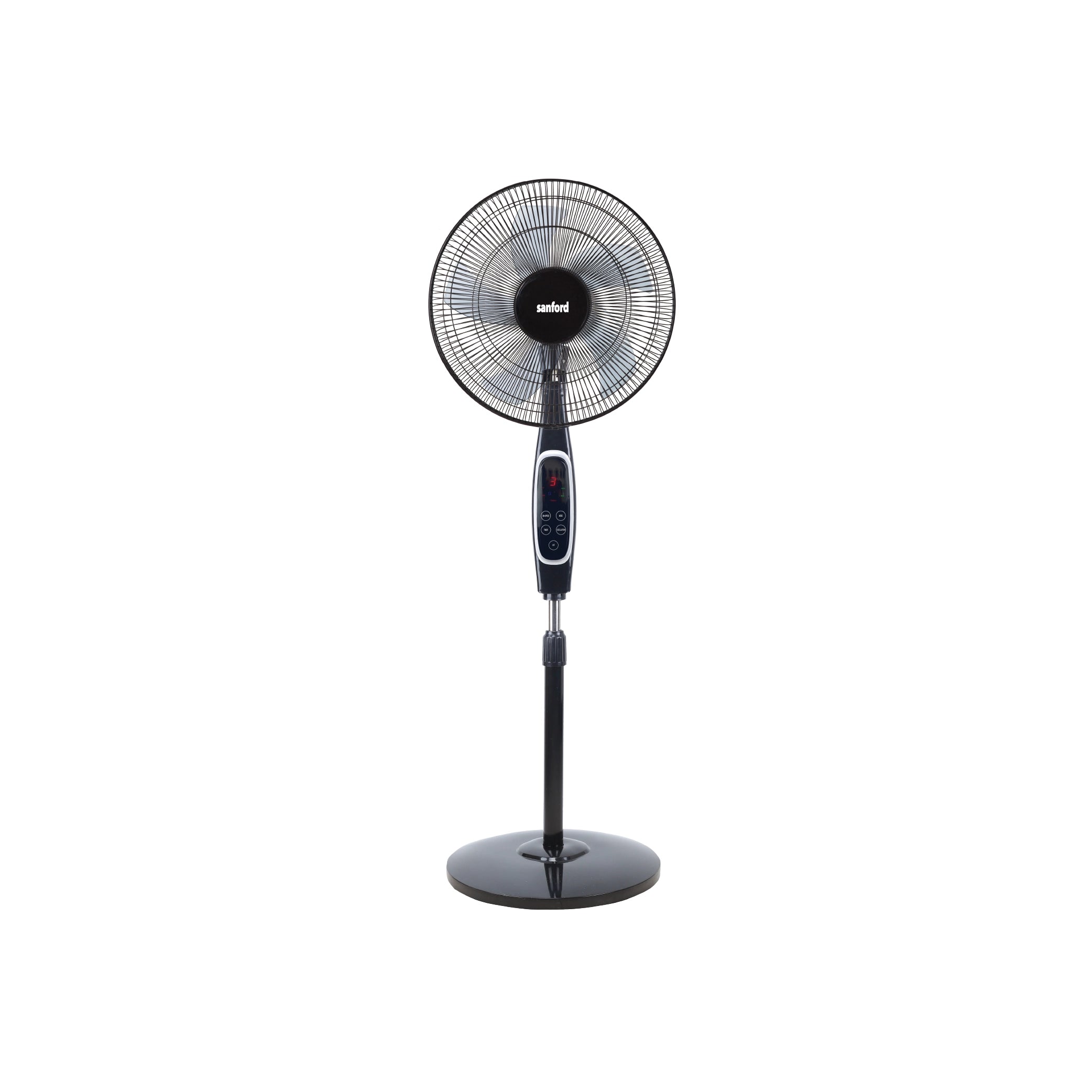 Sanford Stand Fan 18-Inch 60W with Remote Control, LED Display, 5-Blade Cooling - SF901SFN Sanford KSA