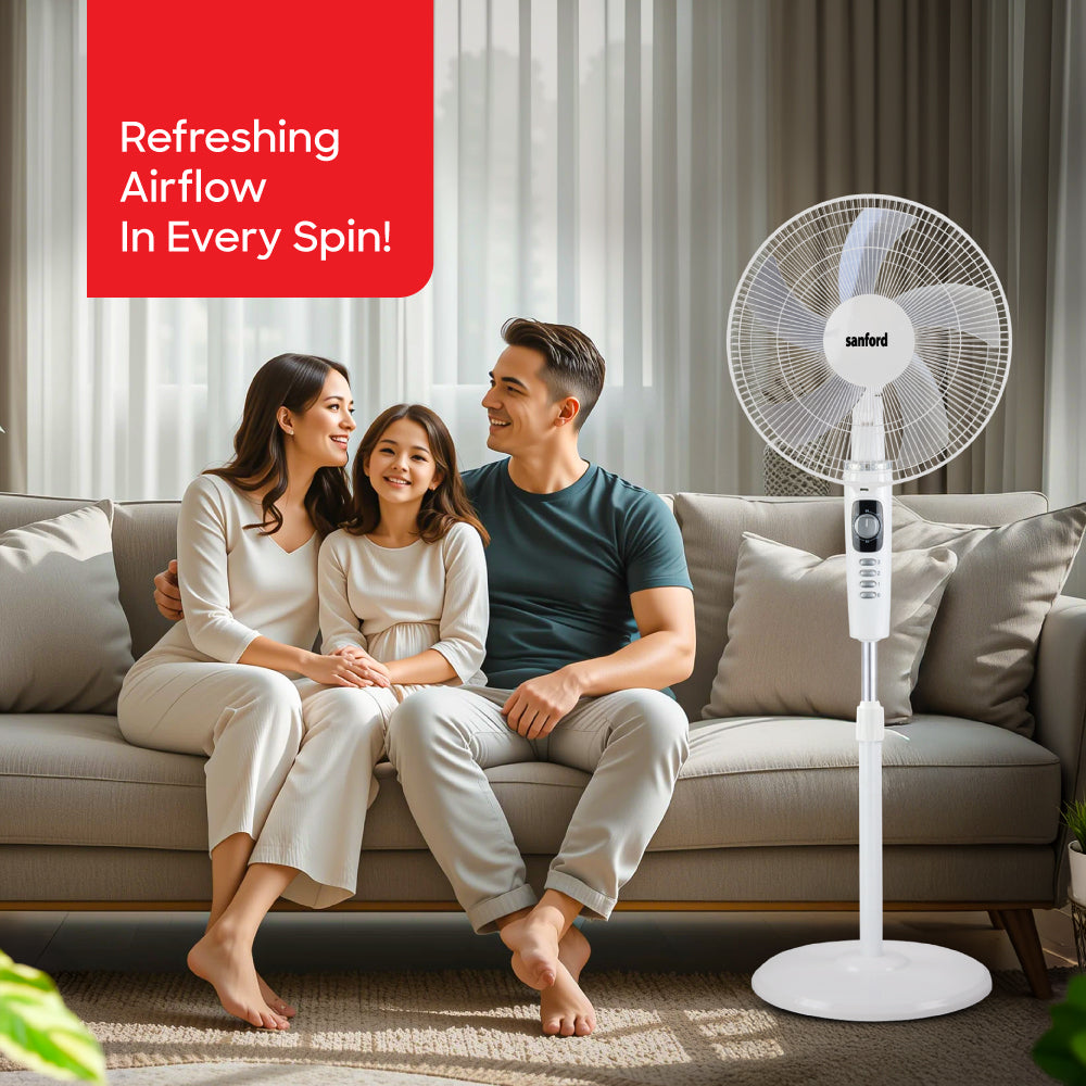 Sanford SF902SFN fan copper motor and blade design detail