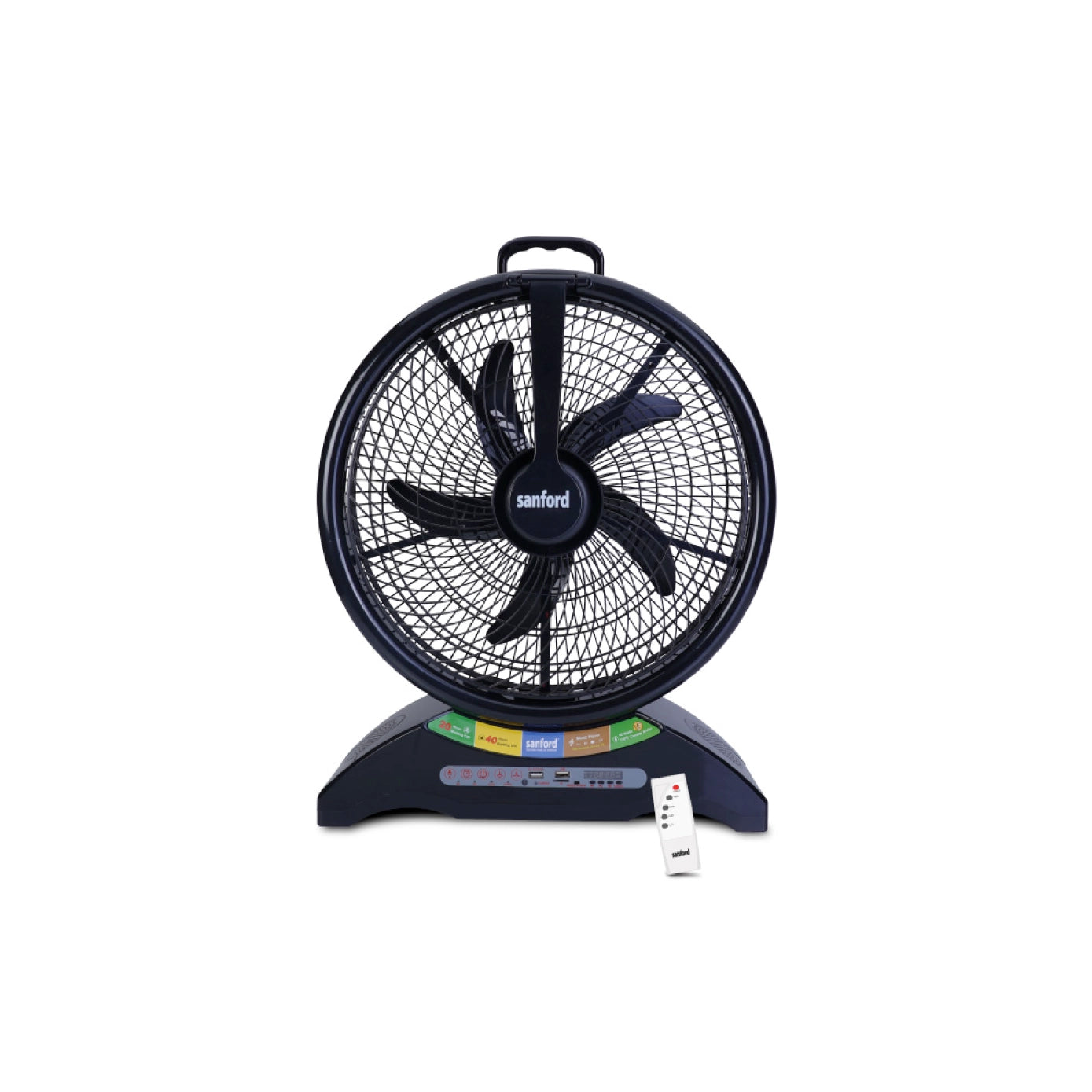 Sanford Rechargeable Table Fan KSA 14" 2 in 1 with LED Light - SF918RTF Sanford KSA