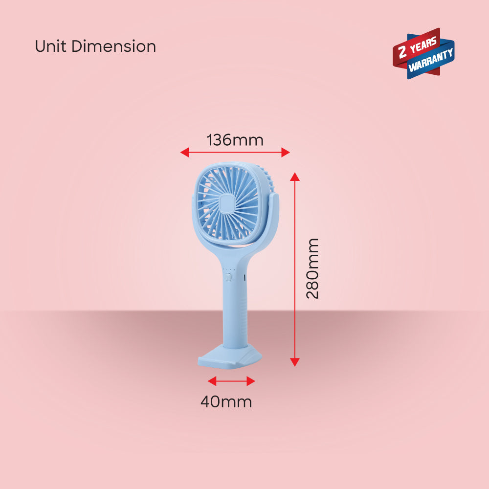 Sanford SF936HFN hand fan in use demonstration