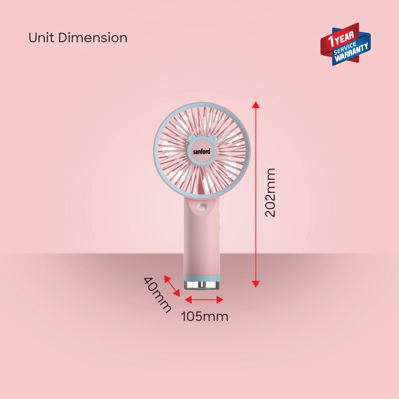 Sanford Hand Fan Rechargeable with Steam Spray 3 Speed - SF949HFN Sanford KSA