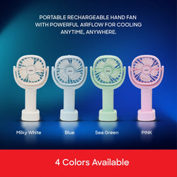 Sanford Hand Fan Rechargeable Power Bank 3 Speed USB Charging Compact Design - SF950HFN