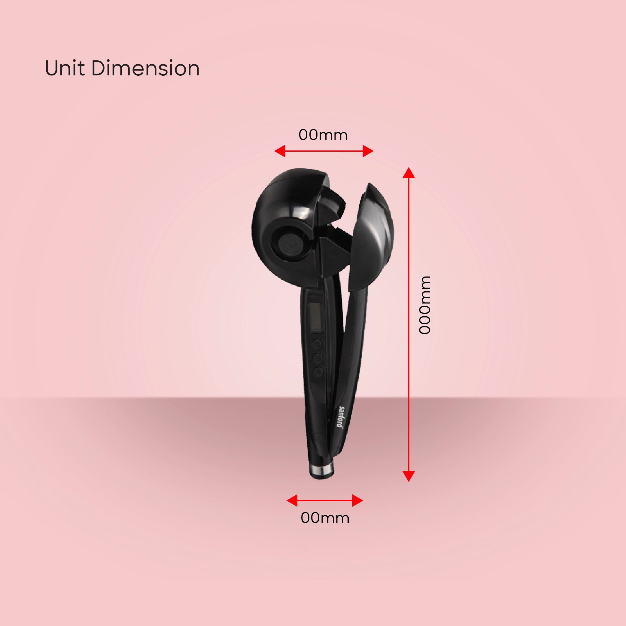 Sanford Auto Hair Curler 35W with LCD Display & Auto Curl Direction Control - SF9664AHCL Sanford KSA
