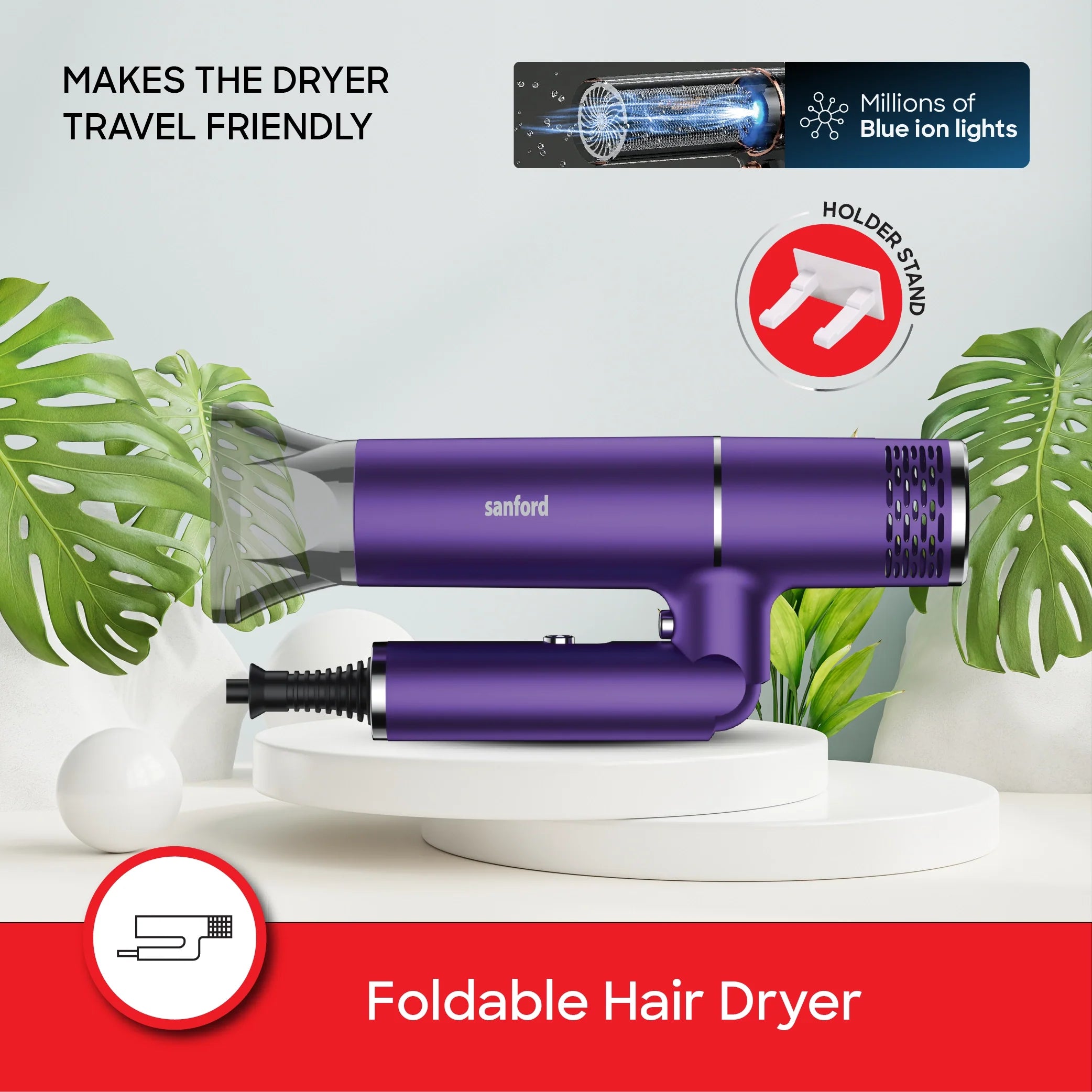 best hair dryer 2200W Motor Cool Shot Foldable Design sanford 4