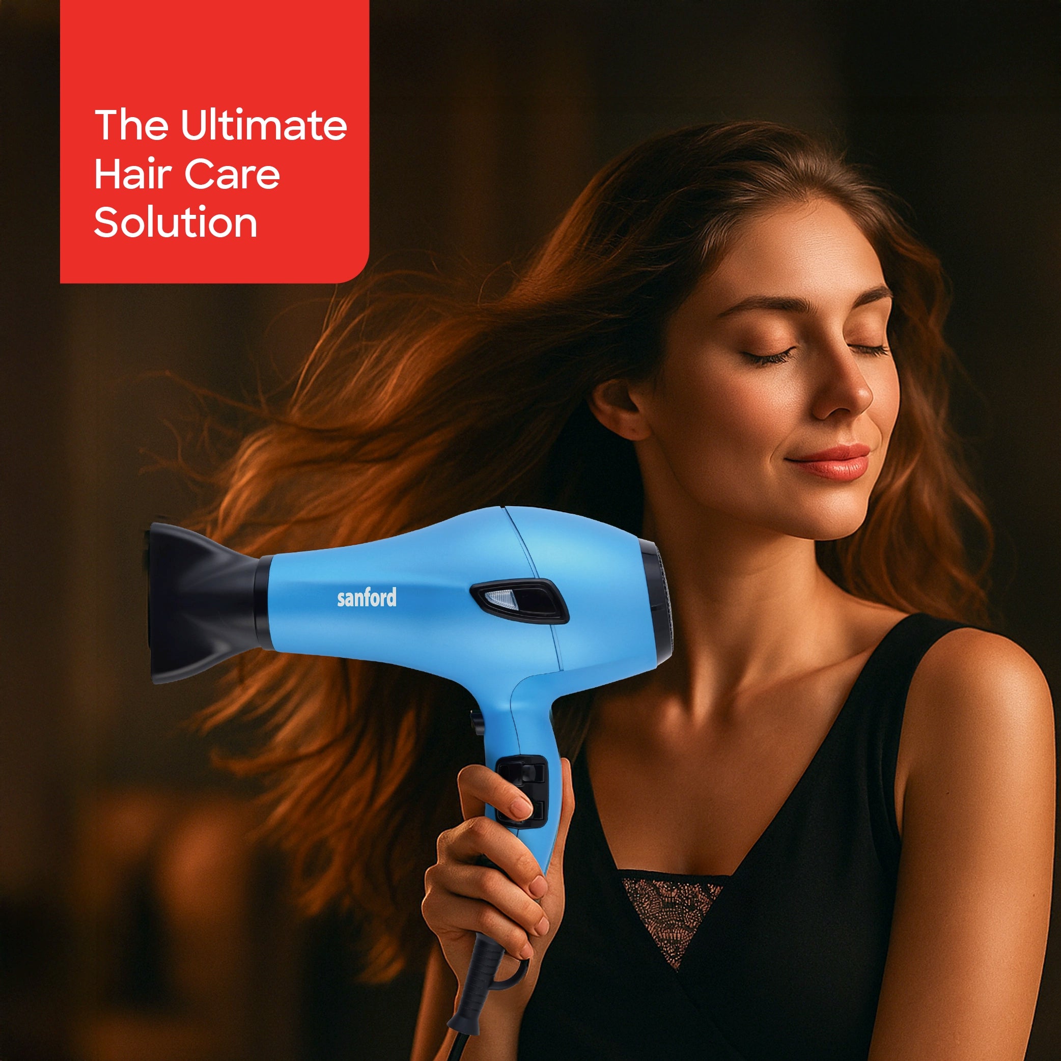 Sanford 5-in-1 Hair Styling Kit with Dryer, Straightener & Curler - SF9679PCC