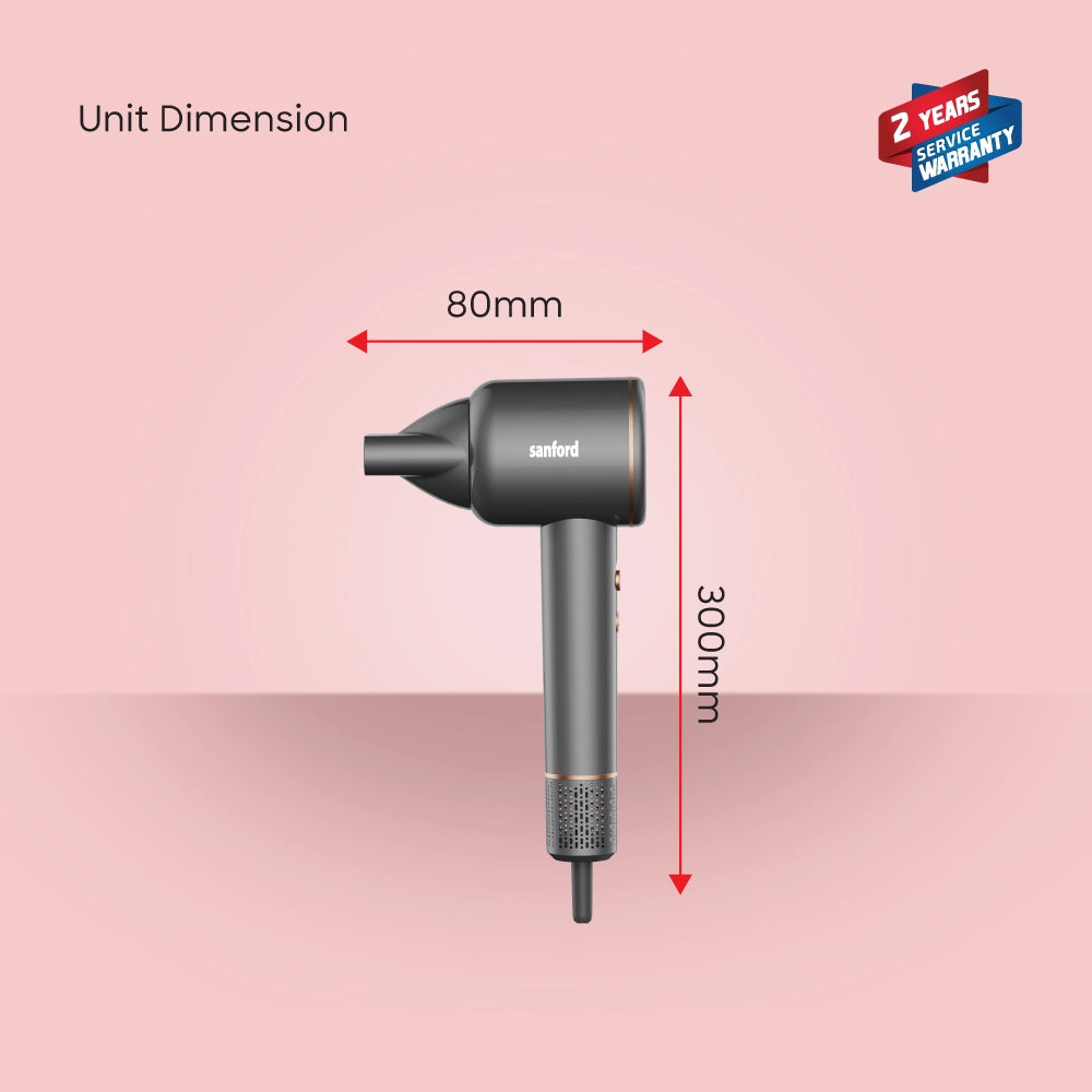 Sanford BLDC Hair Dryer with Magnetic Nozzle and 1600W Heating Power - SF9696HD Sanford KSA
