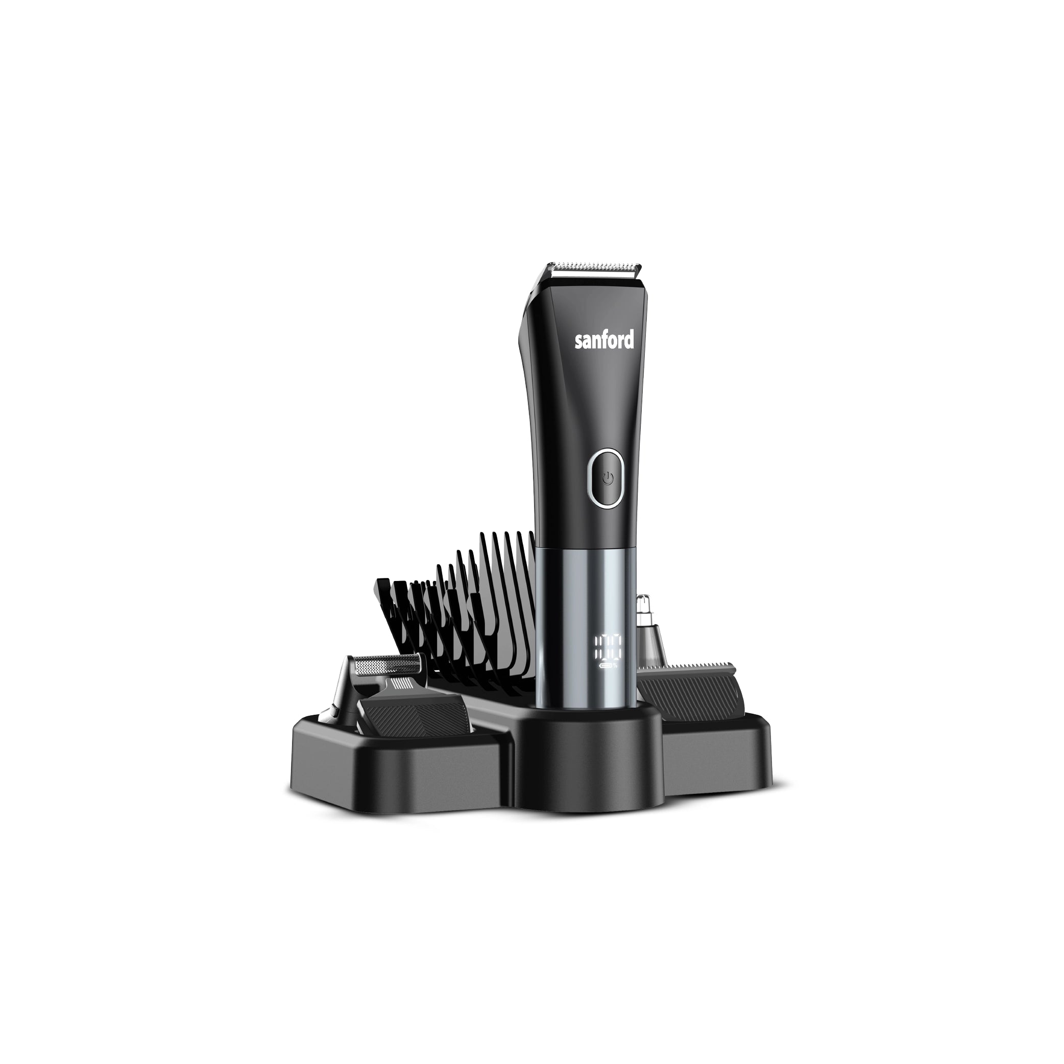 Sanford Rechargeable Hair Clipper 11 in 1 Grooming Kit with LED Display - SF9711HC Sanford KSA