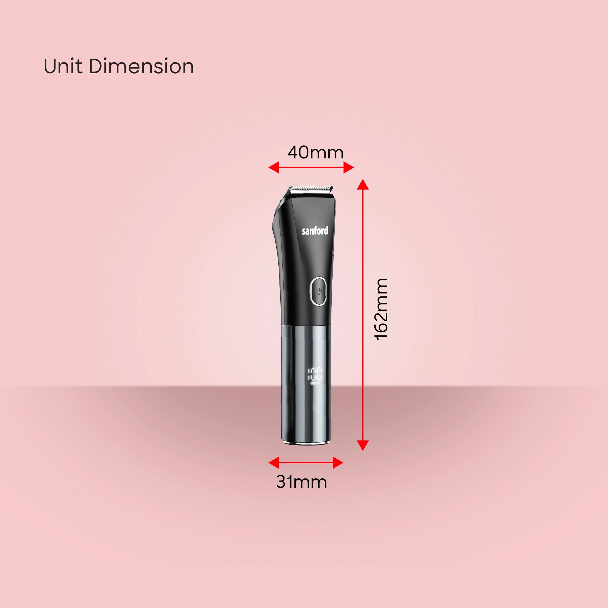 Sanford Rechargeable Hair Clipper 11 in 1 Grooming Kit with LED Display - SF9711HC Sanford KSA