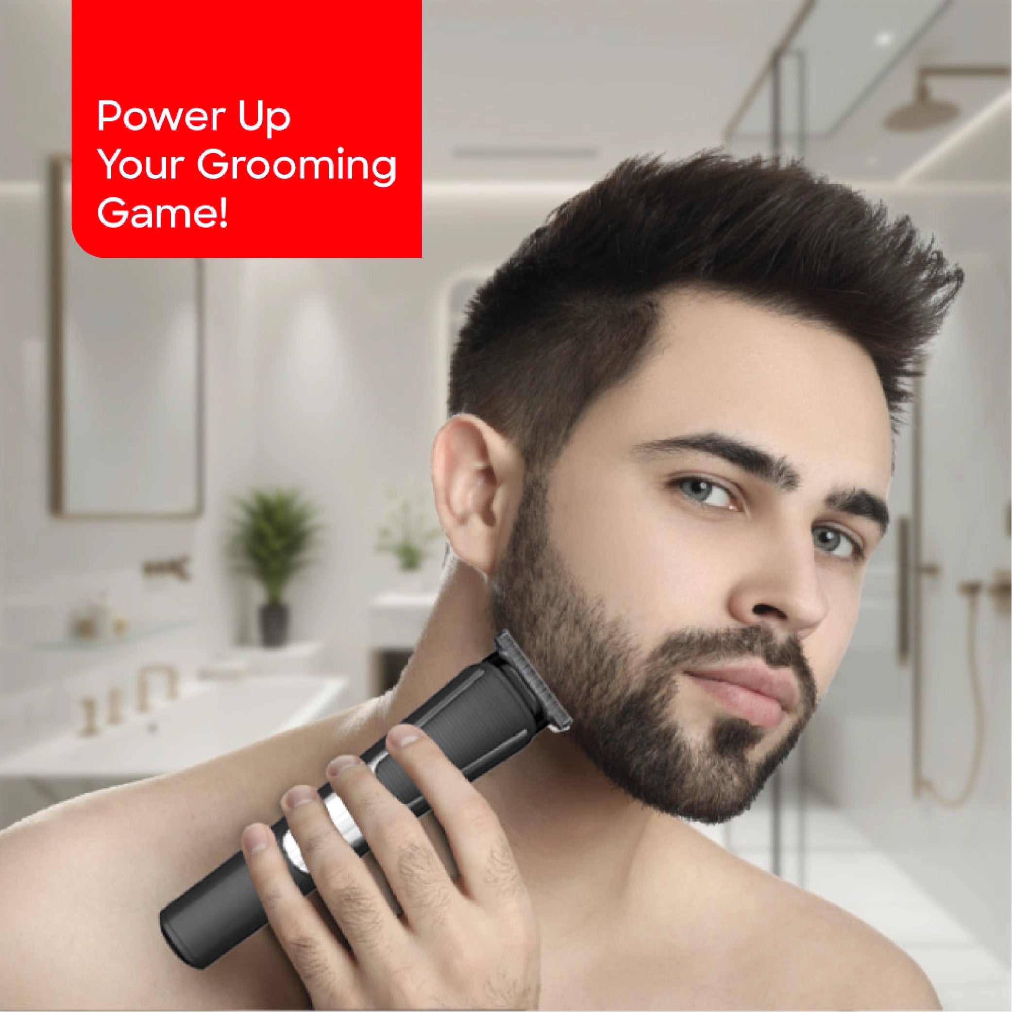 Sanford Hair Trimmer with 90-100 Min Runtime LED Display USB Charging and Long-Lasting Lithium Battery - SF9713HC Sanford KSA
