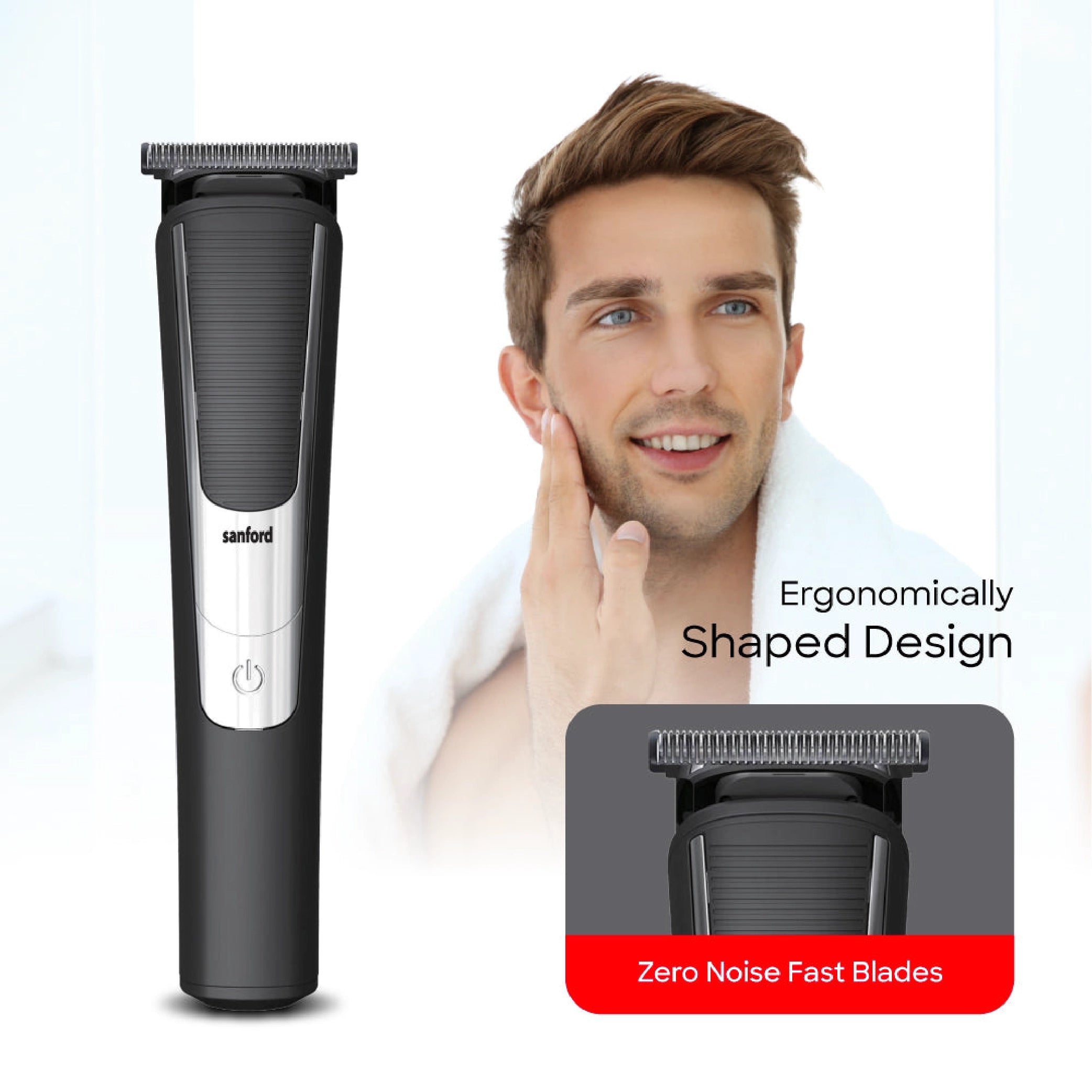 Sanford Hair Trimmer with 90-100 Min Runtime LED Display USB Charging and Long-Lasting Lithium Battery - SF9713HC Sanford KSA