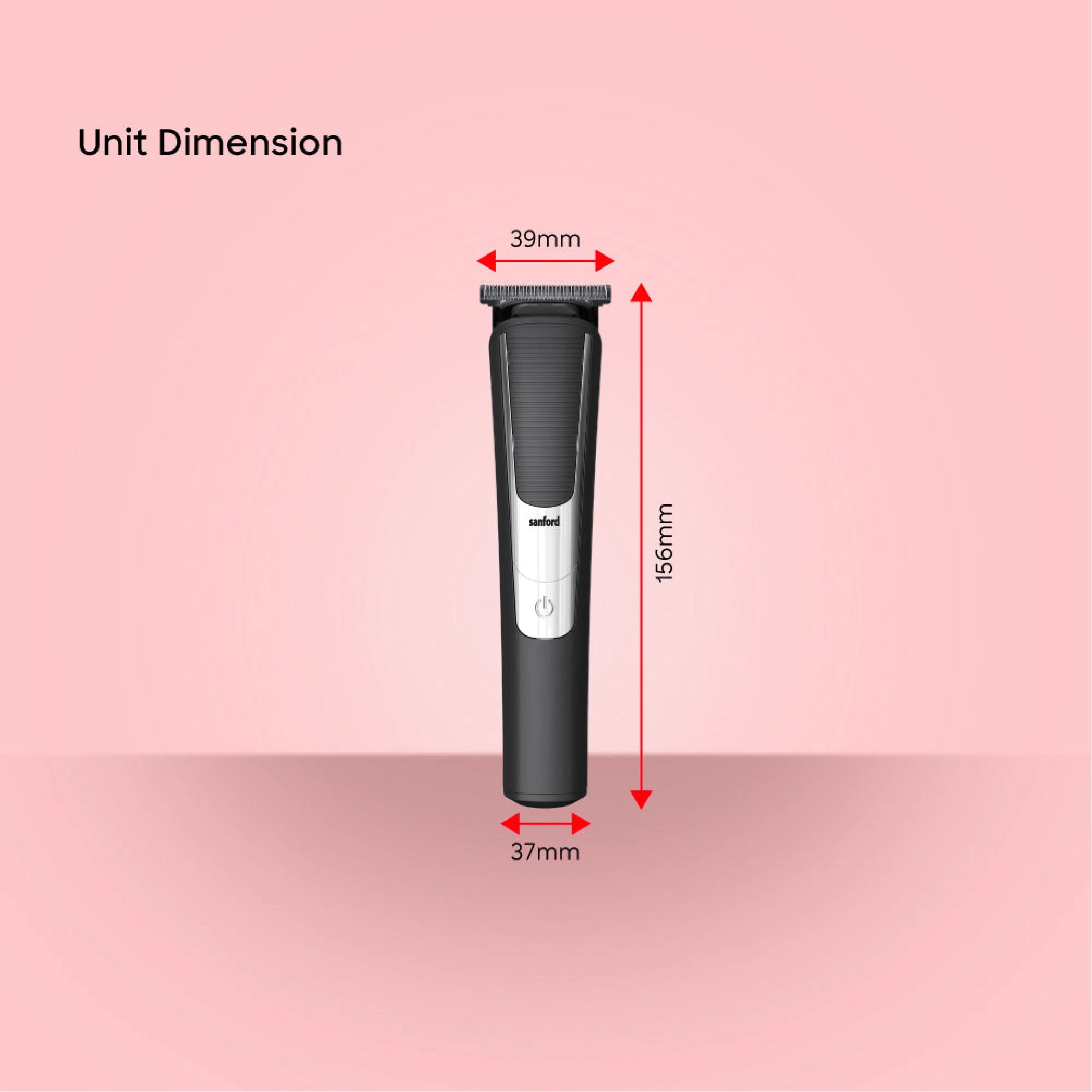 Sanford Hair Trimmer with 90-100 Min Runtime LED Display USB Charging and Long-Lasting Lithium Battery - SF9713HC Sanford KSA