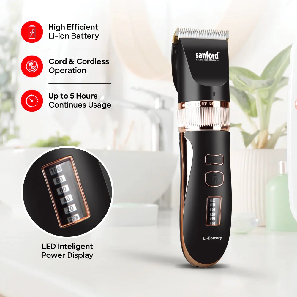 hair trimmer 5 hour runtime turbo function sanford 3