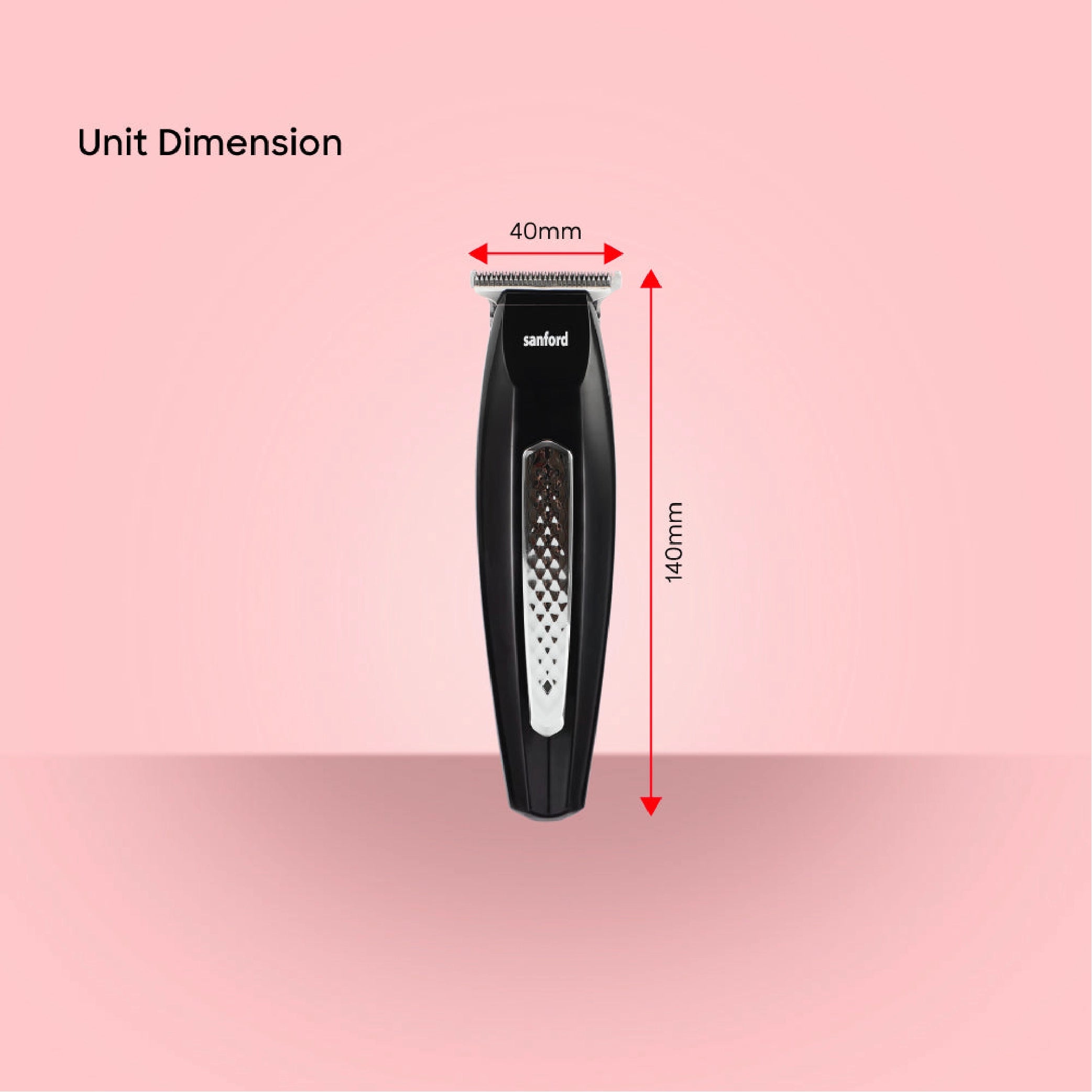Sanford Hair & Beard Clipper with 90 Min Runtime LED Indicator and Stainless Steel Precision Blades - SF9741HC Sanford KSA
