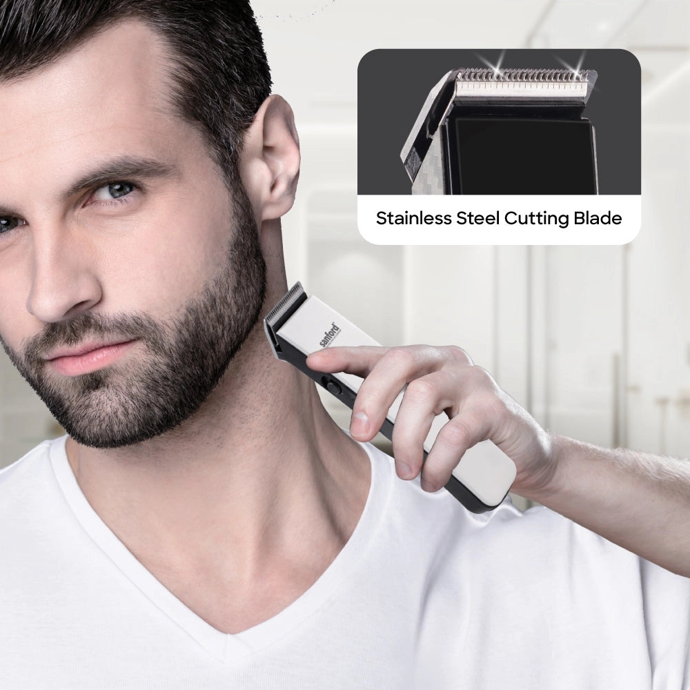 Sanford Hair Clipper Rechargeable Cordless with Stainless Steel Blade - SF9743HC Sanford KSA