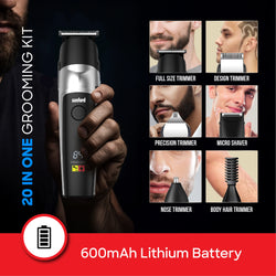 Sanford Multi Grooming Kit 16-in-1 with 120-190 Min Runtime IPX6 Waterproof Design and LED Display - SF9746HC