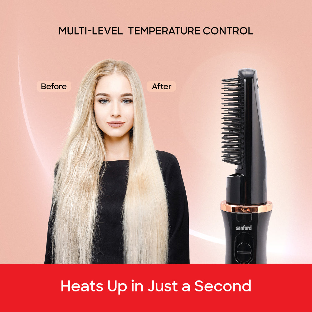 Sanford 2-in-1 Hot Air Hair Styler 800W with Detachable Comb & 3 Heat Settings - SF9751HS Sanford KSA