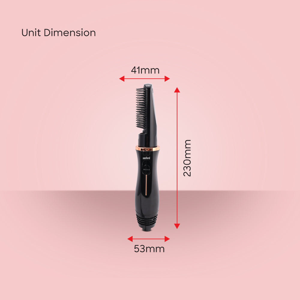 Sanford SF9751HS hair styler in use demonstration