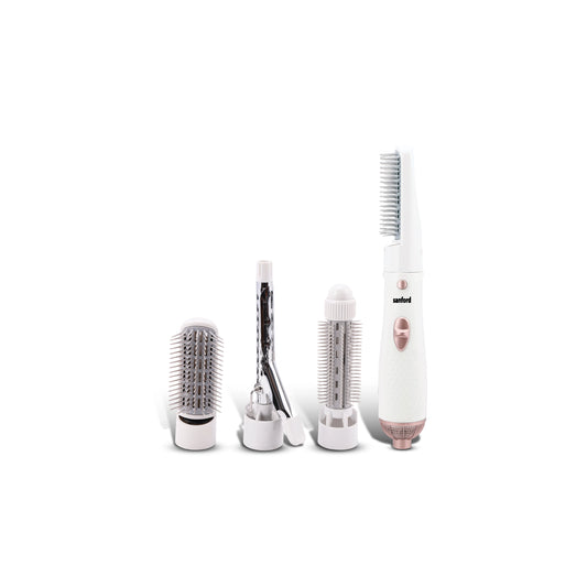 Sanford 4-in-1 Hot Air Hair Styler 800W with Vent Brush, Curling Wand & Styler Head - SF9752HS Sanford KSA