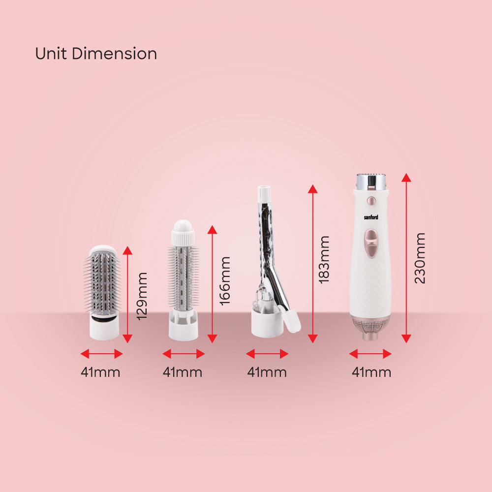 Sanford SF9752HS 4-in-1 styler in use demonstration