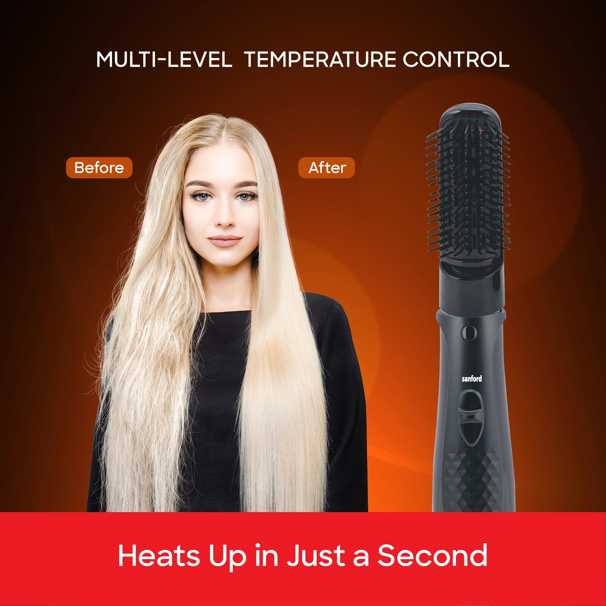 Sanford Hair Styler KSA 5 in 1 with 4 Attachments 800W - SF9753HS Sanford KSA