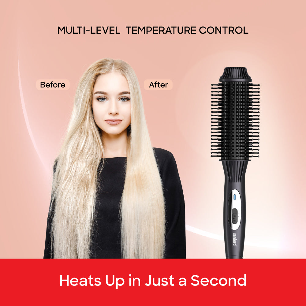 Sanford SF9767HS hair brush ergonomic handle design