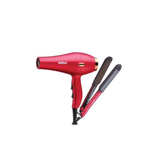 Sanford Hair Care Combo KSA 2 in 1 Hair Dryer & Straightener - SF985PCC Sanford KSA
