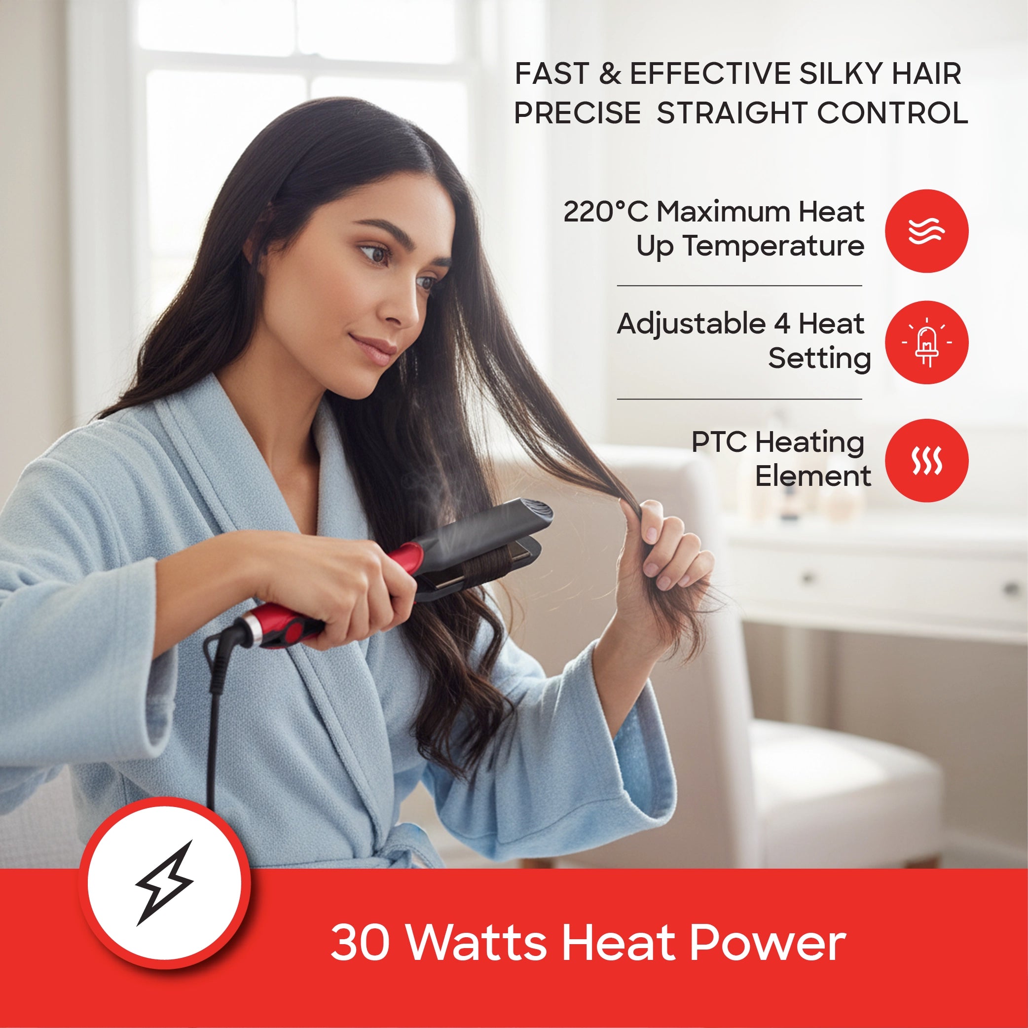 Sanford Hair Care Combo KSA 2 in 1 Hair Dryer & Straightener - SF985PCC Sanford KSA
