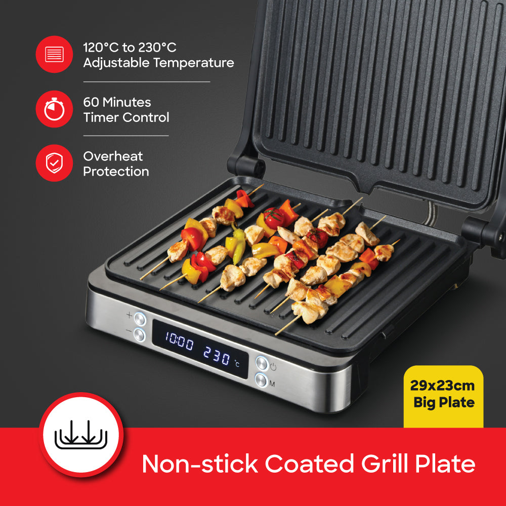 Sanford SF9928GT grill toaster control panel close-up