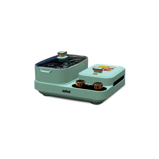 Sanford 5-in-1 Breakfast Maker with Cooking Pot, Grill and Sandwich Plates - SF9953SM Sanford KSA