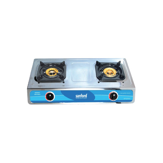 2 burner gas stove with stainless steel body auto ignition Powerful Flame sanford 1