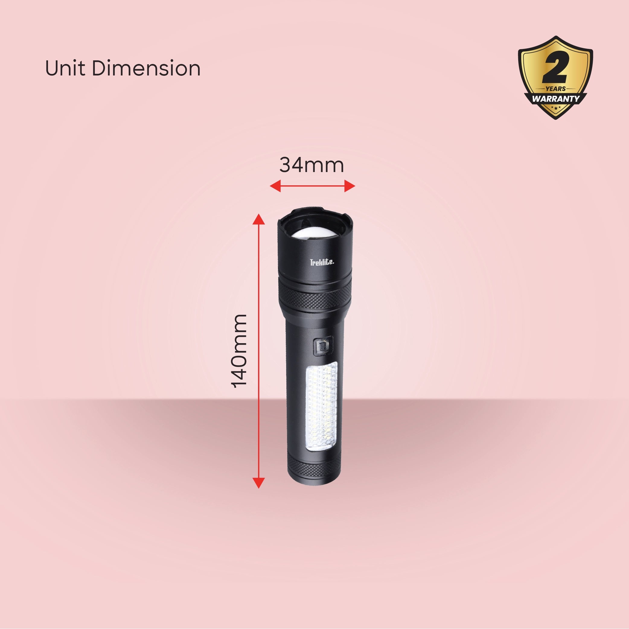 Treklite Laser Search Light Rechargeable 15W LED 2000m Range - TL100SL Sanford KSA