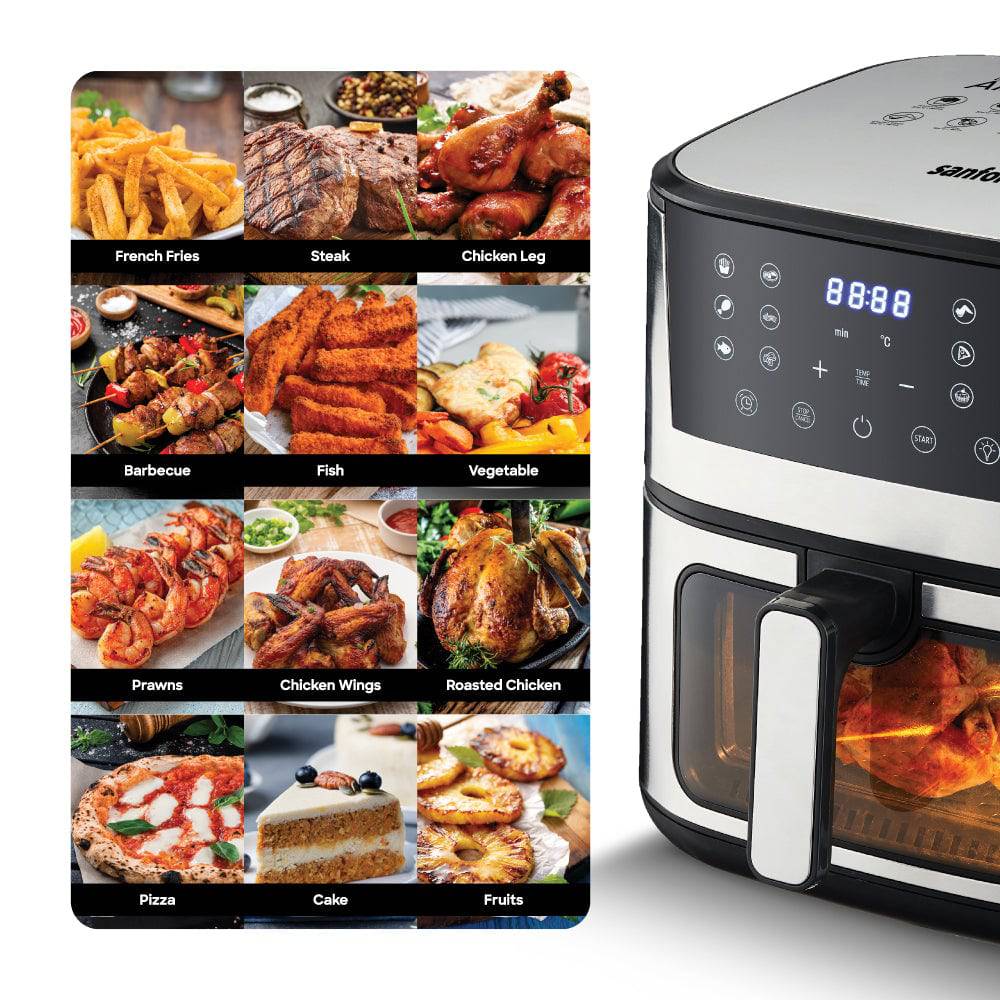 Sanford SF2454AF 1700W fryer side profile view