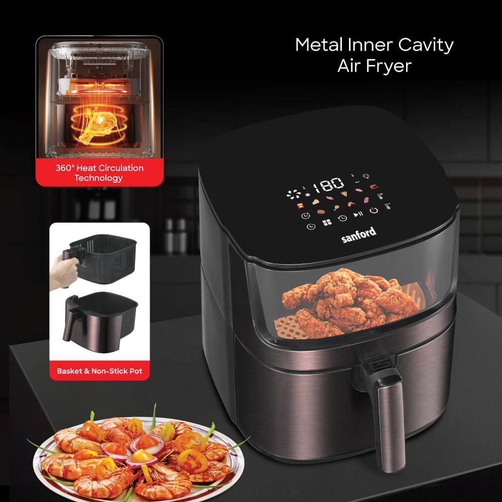 Sanford SF2458AF 1700W fryer side profile view