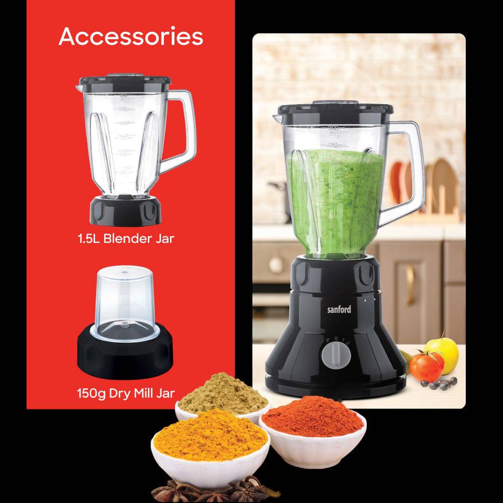 Sanford SF6803BR 1.5L blender stainless steel blades