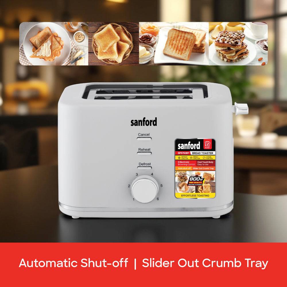 Sanford SF5753BT toaster crumb tray detail