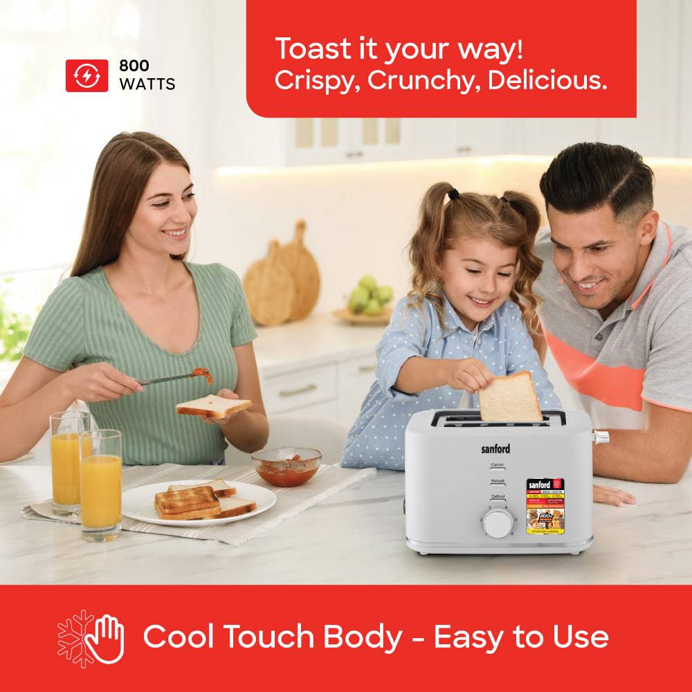 Sanford SF5753BT toaster bread slots close-up