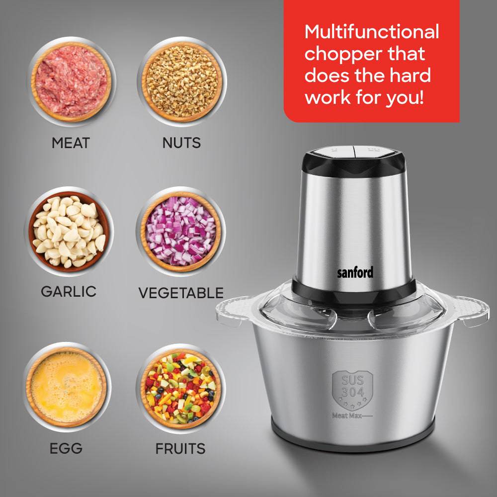 Sanford SF5583FC food chopper in use demonstration