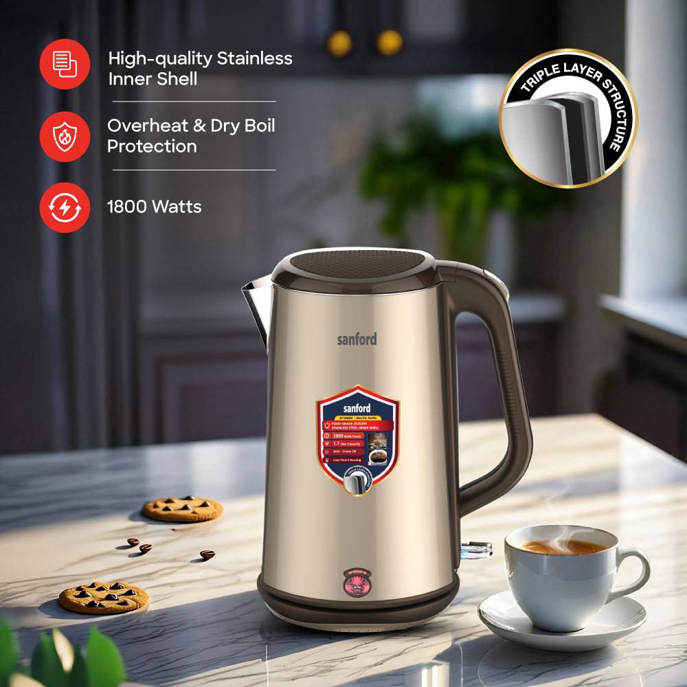 Sanford SF1868EK 1.7L electric kettle cordless base detail