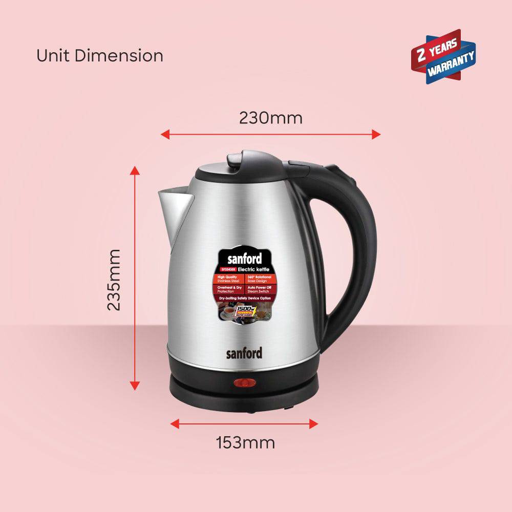 Sanford SF3343EK kettle in use demonstration