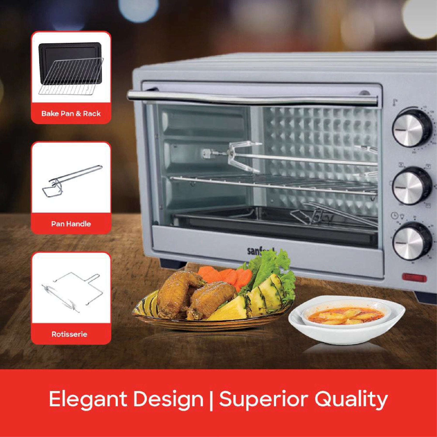 Sanford Electric Oven 25L Rotisserie & Convection 1500W - SF3601EO Sanford KSA