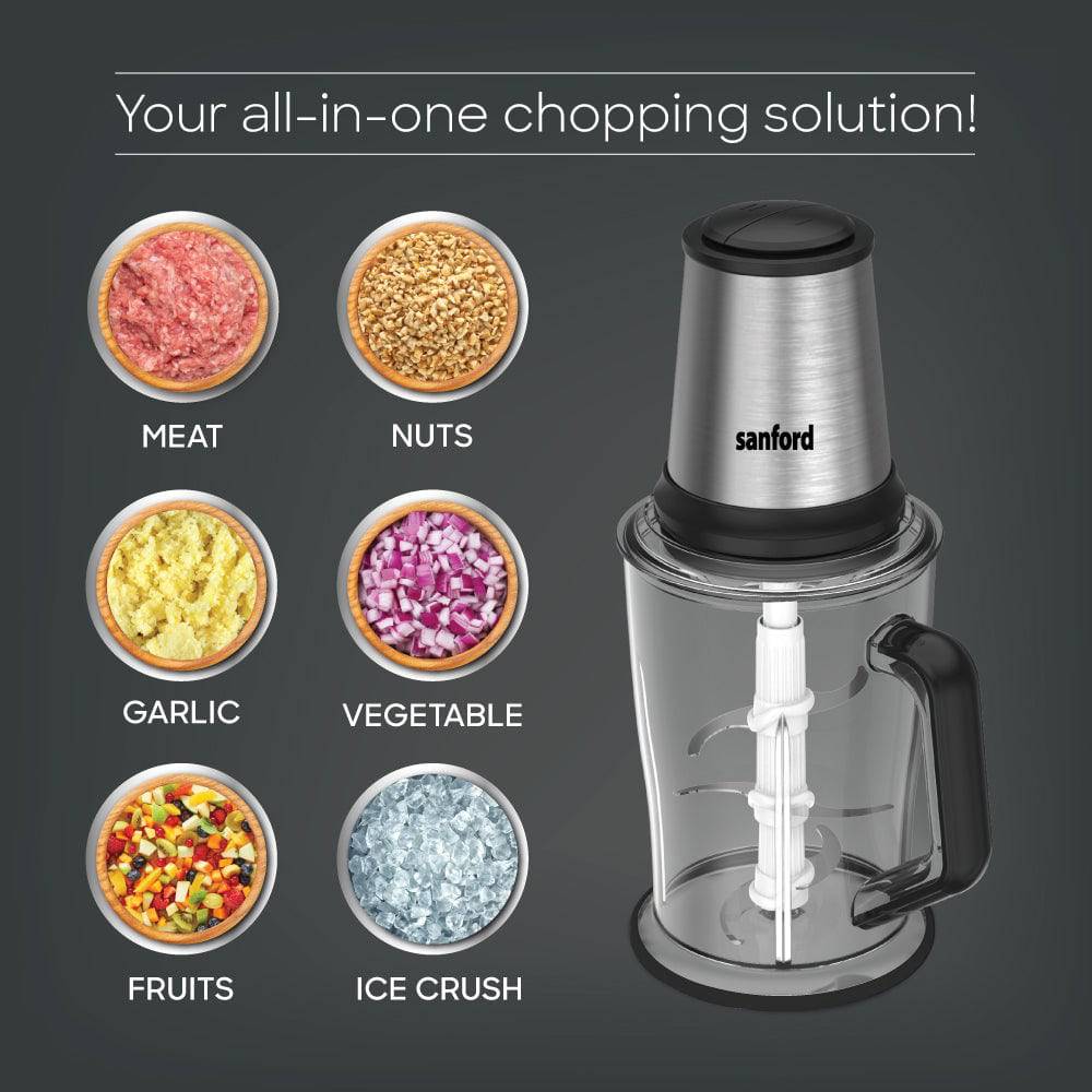 Sanford SF5587FC food chopper in use demonstration