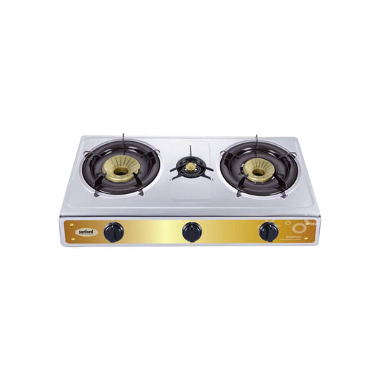 Sanford SF5357GC-B 3 burner gas stove stainless steel main view