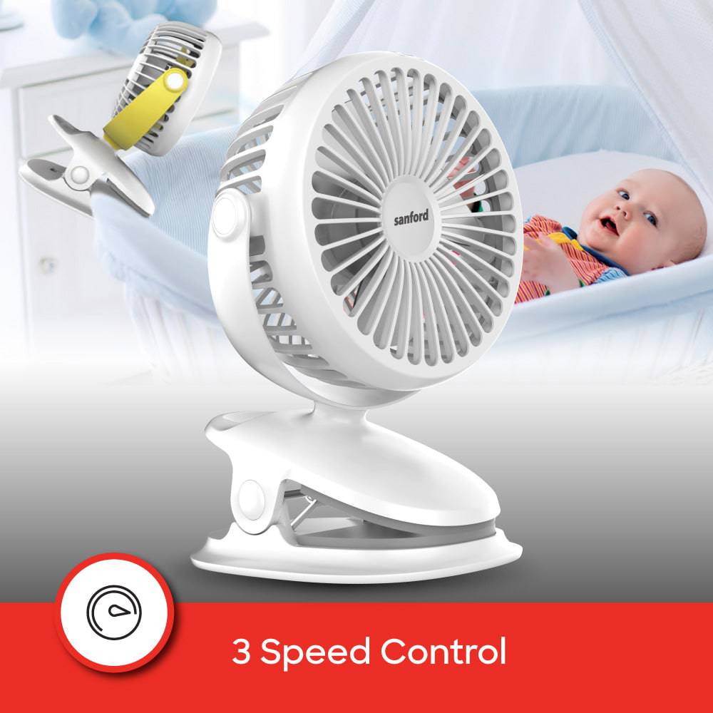 Sanford SF6664PCF 4-inch clip fan 360-degree rotation feature