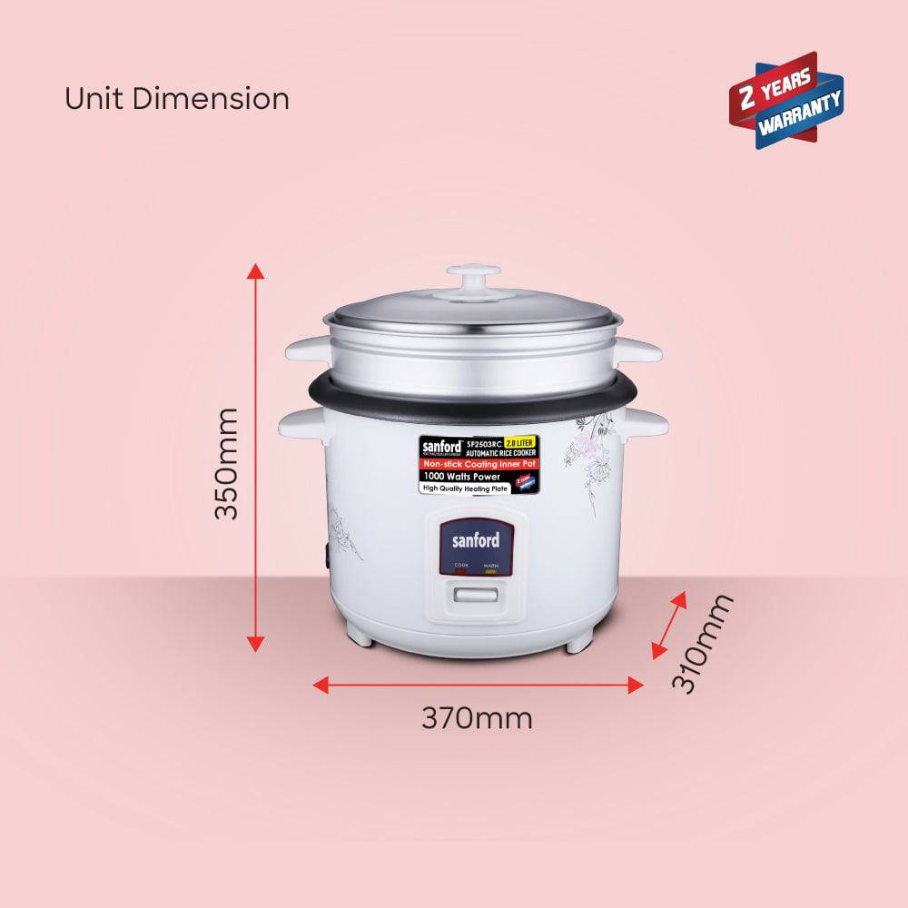 Sanford SF2503RC cooker complete set with measuring cup and spatula