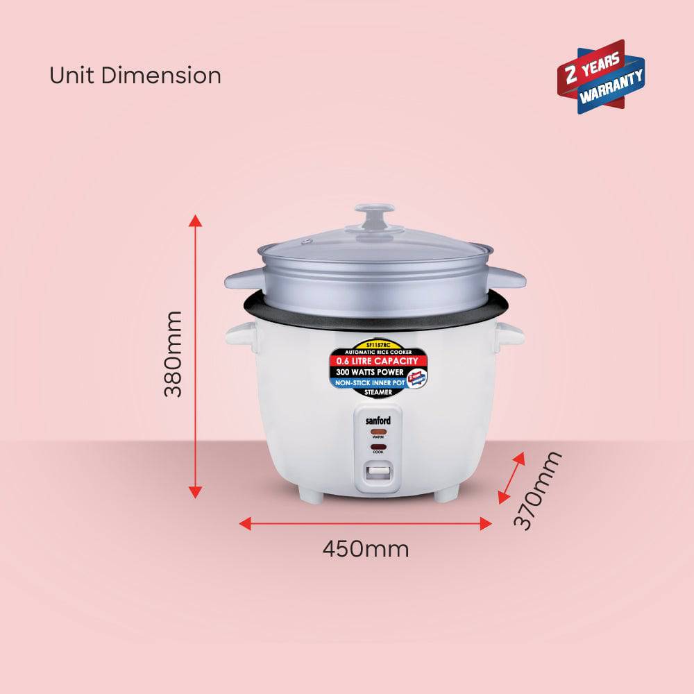 Sanford SF1157RC cooker complete set with measuring cup and accessories